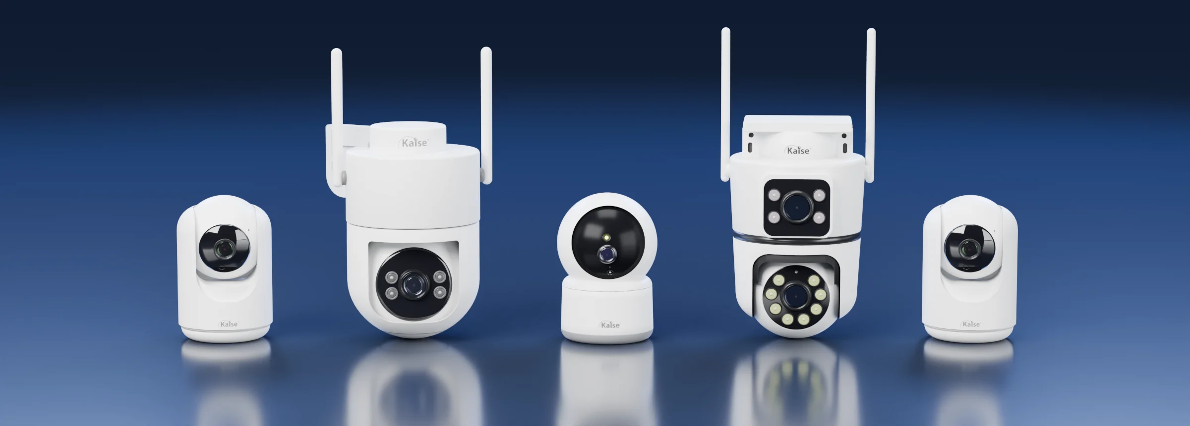 Cámaras Wi-Fi Kaise en fila: KC33-3MPX, KC38PT-5MPX, KC33-4MPX, KC40PT-D-4MPX, KC33-2MPX